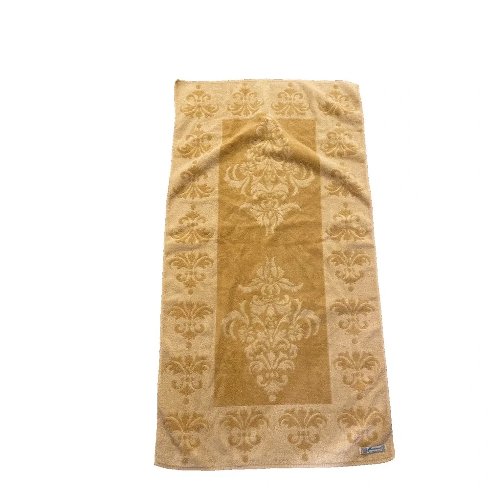 Vintage Fieldcrest Bath Towel Harvest Gold Tan Imperial Collection Retro‎ Cotton